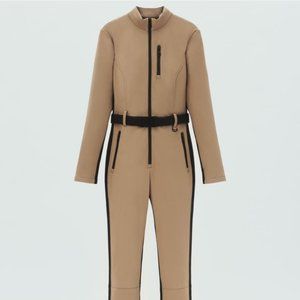 NWT - SOLD OUT Zara Ski Jumpsuit (Light Camel, Size Small)